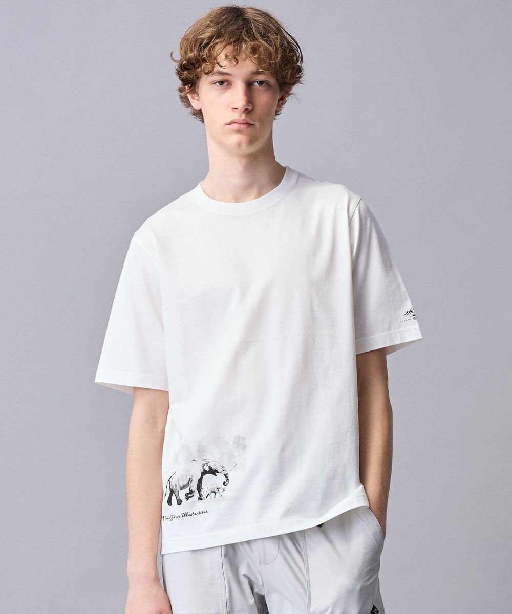 JOSEPH ABBOUD MOUNTAIN 【テーム・ヤルヴィコラボレーション/ゆったり】　　プレーティング天竺ヤルヴィー Tシャツ 