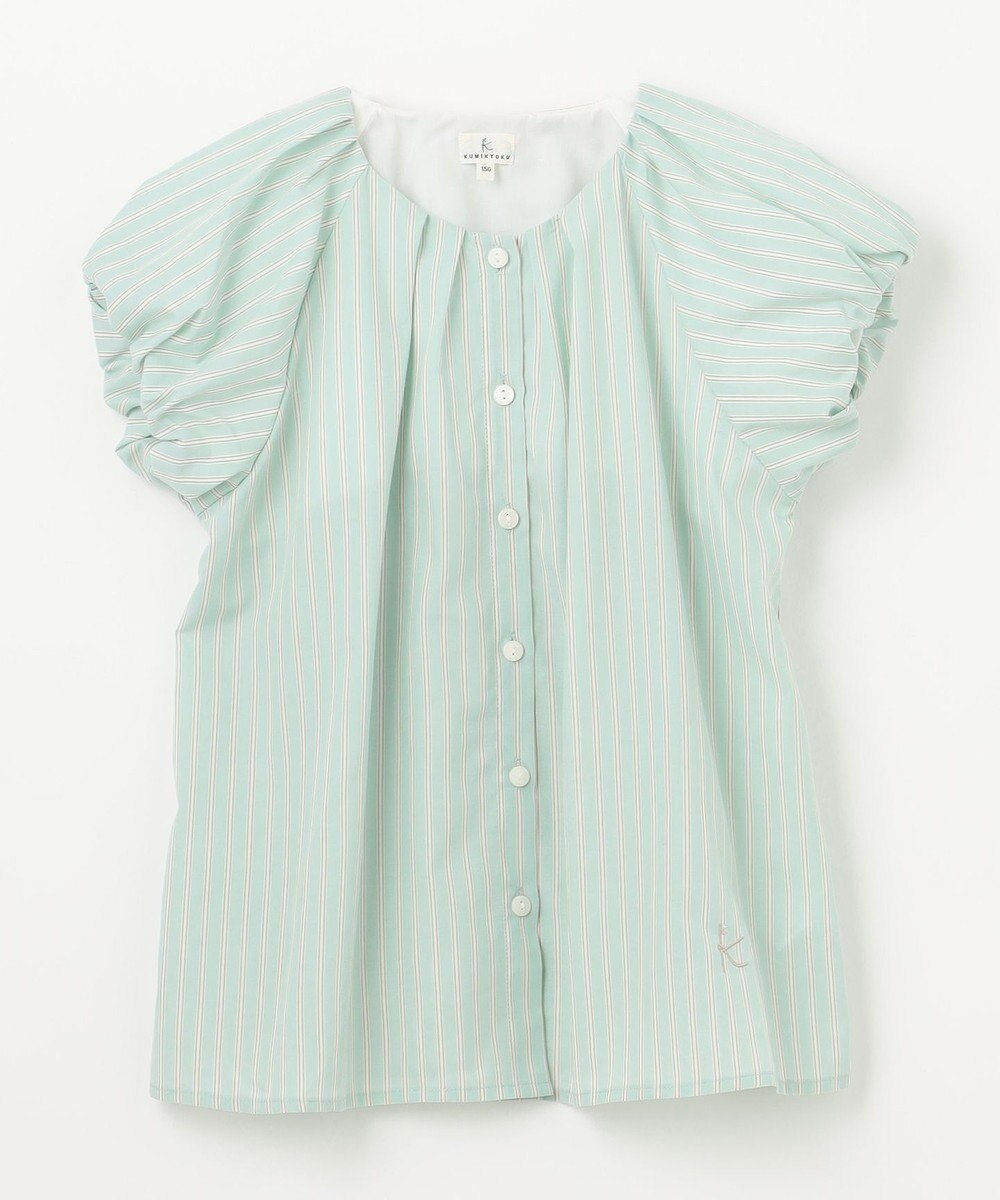 組曲 KIDS 【150-160㎝】サマーストライプ ブラウス 