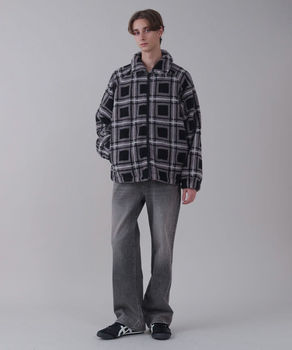 WEGO 【ユニセックス着用ITEM/ウエスト調整可】ストレートデニムパンツ 