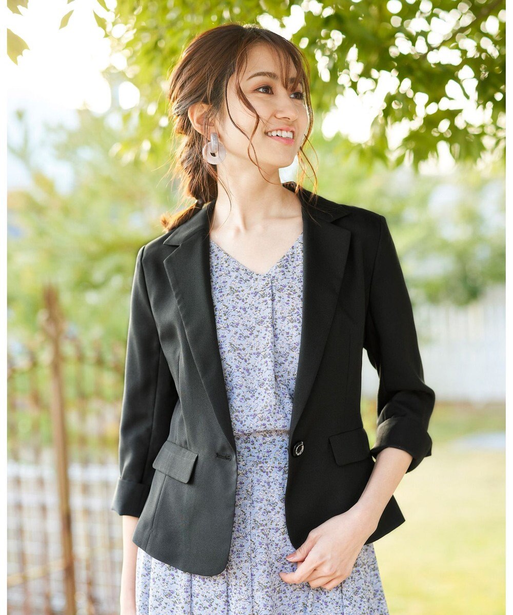 洗える シャンブレー調 微光沢テーラードジャケット Tiaclasseファッション通販 公式通販 オンワード クローゼット