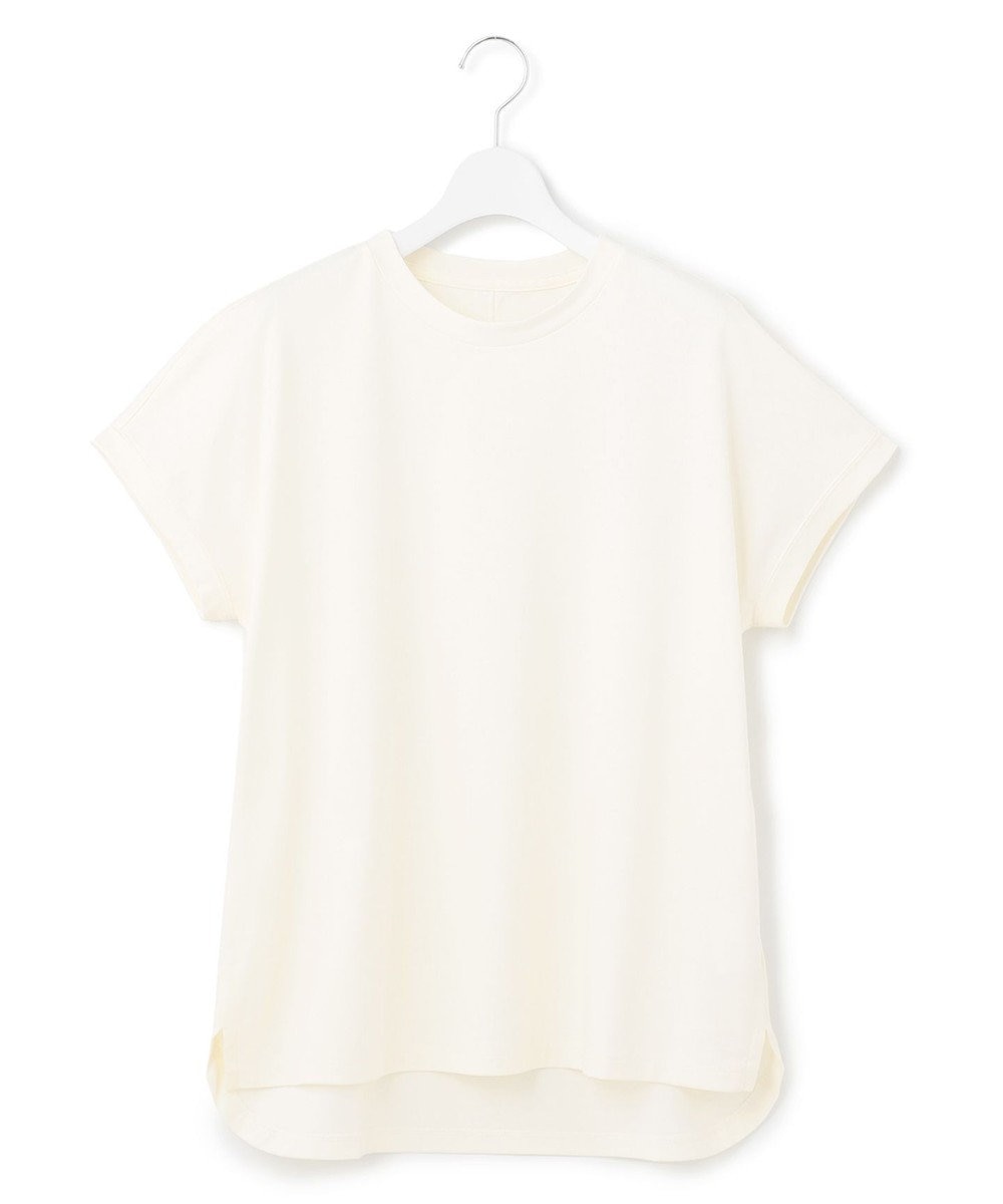 J.PRESS YORK STREET 【WOMEN】ハイゲージスムース Tシャツ アイボリー系