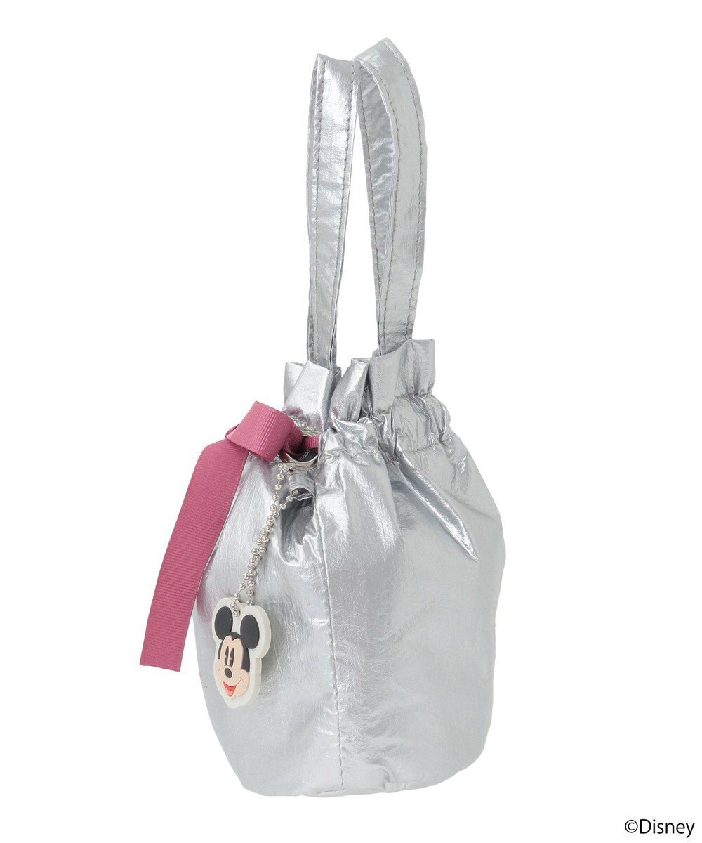 earth music&ecology 【予約】Disney/ミッキーチャーム付きリボン巾着 