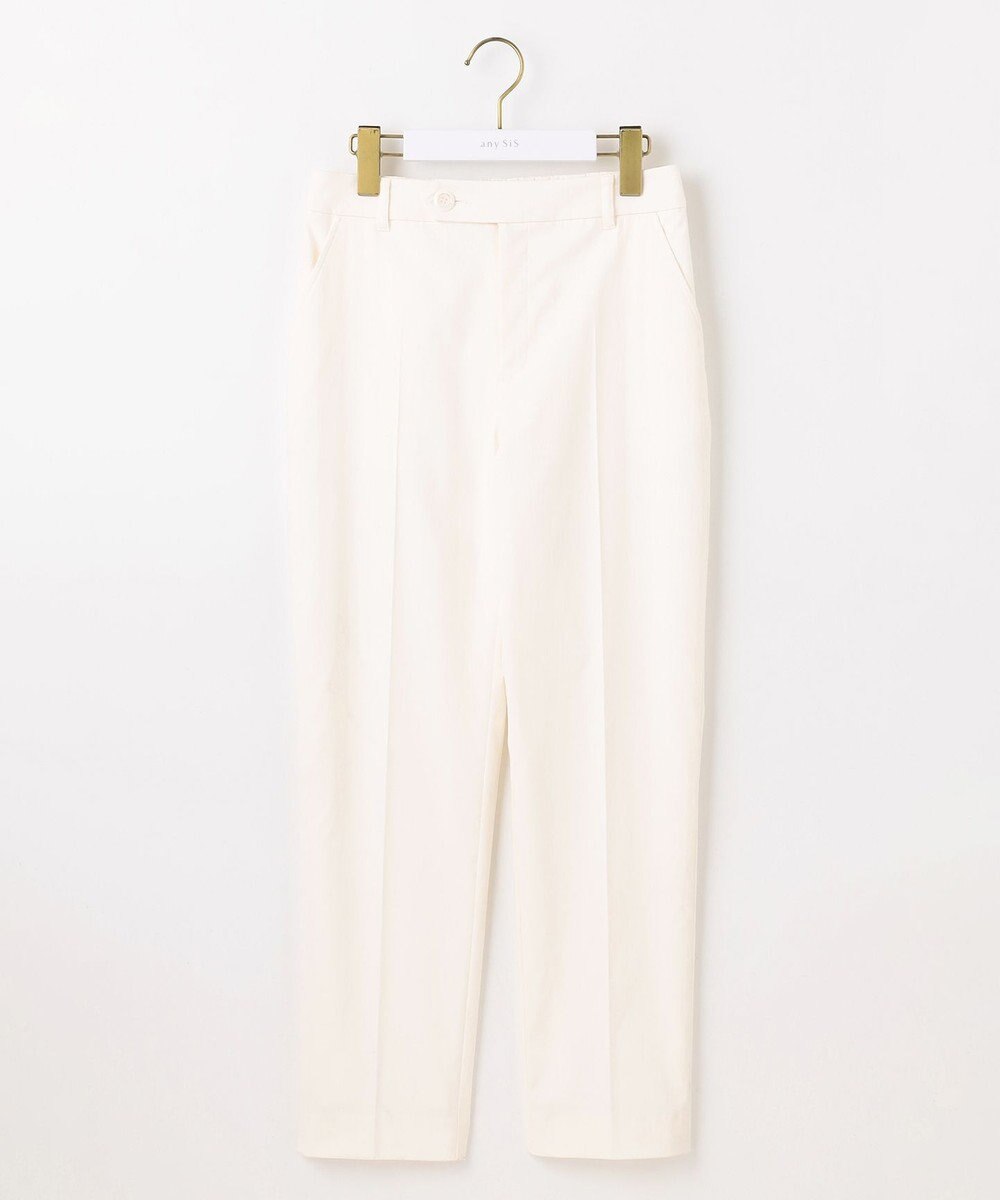 ANY SIS 【ストレッチ・接触冷感・撥水・UVカット・洗える】エアリーストレッチ テーパードパンツ 