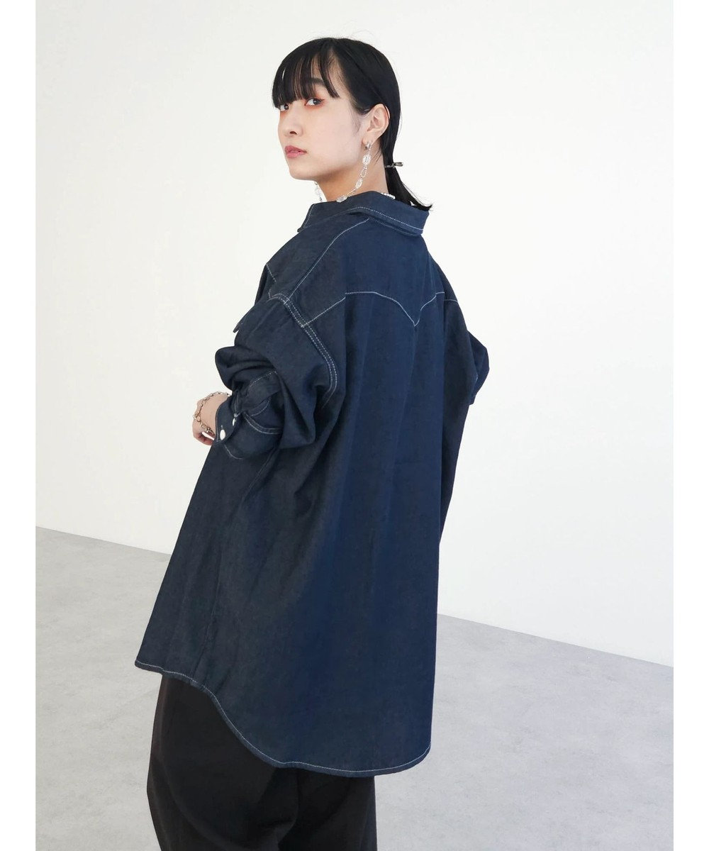 Green Parks ウエスタンＢｉｇデニムシャツ 