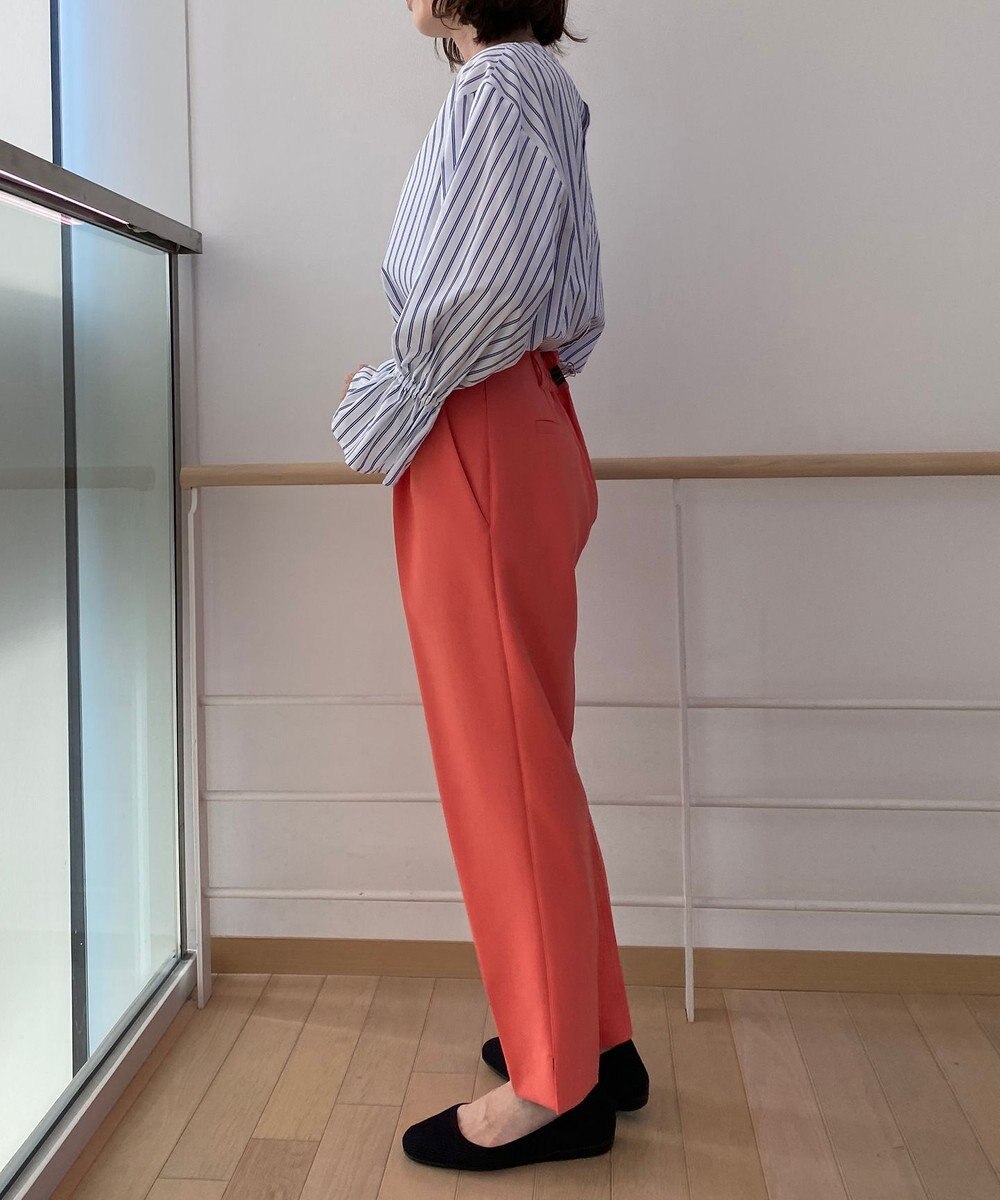 UNFILO 【VERY.3月号掲載/洗える/ストレッチ】ハイウエストカラーパンツ 