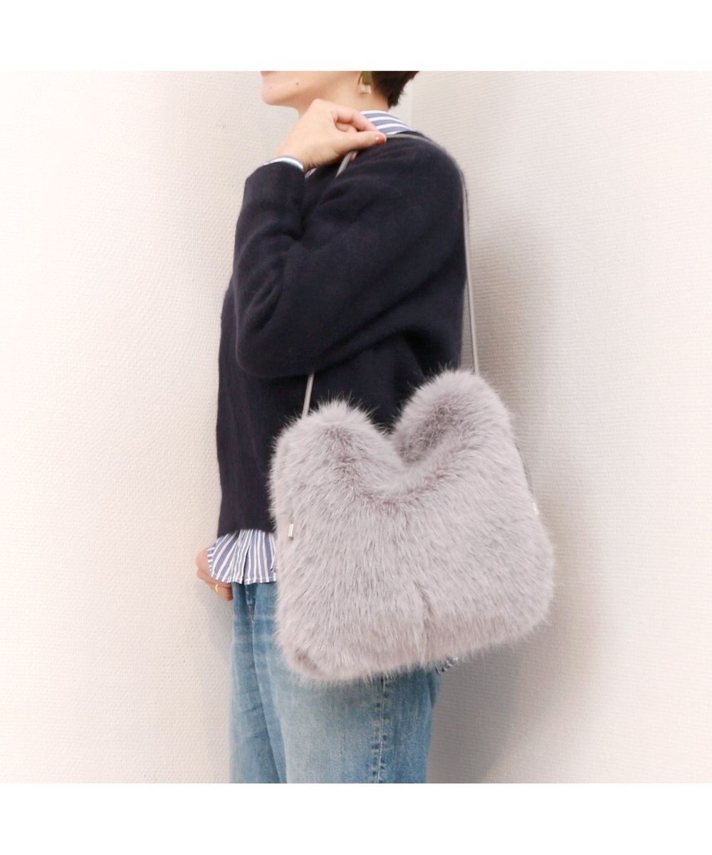 UNBILLION カシュカシュ cachecache / エコファーシンプルショルダートートバッグ 