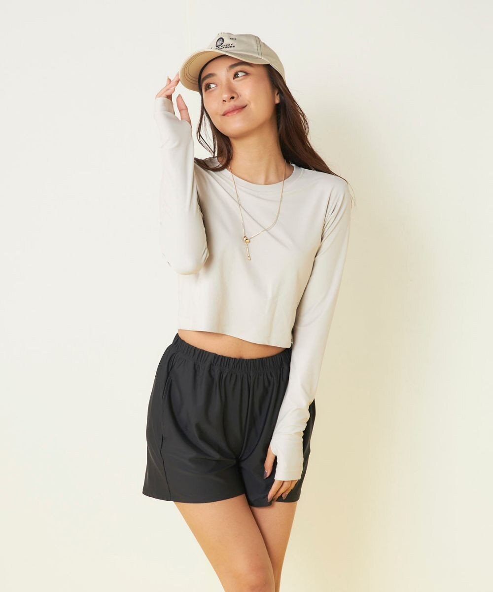 OP／FILA 【Ocean Pacific】カップ付きラッシュガード　水着3点セット 