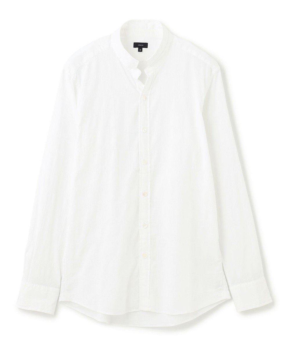 JOSEPH HOMME ドビーチェックストレッチ　ウイングカラーシャツ 