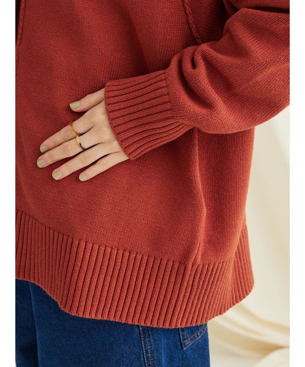 CRAFT STANDARD BOUTIQUE Ｖネックアウトリンキングカーディガン 