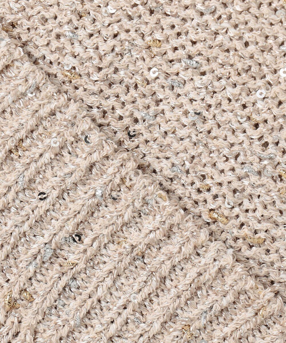 自由区 L ラメノットスパングル ニット 