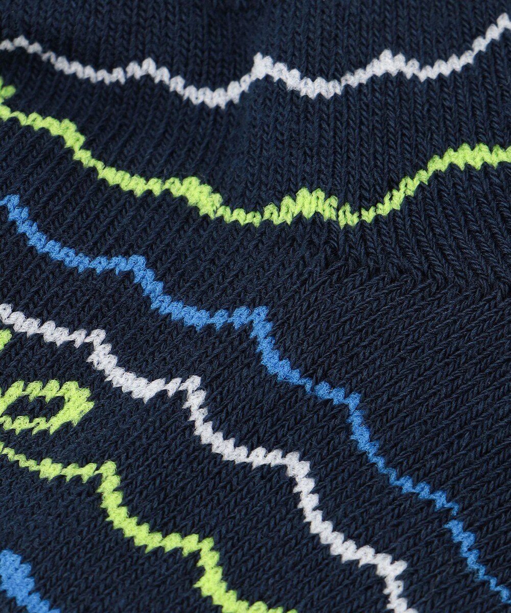 23区GOLF 【MEN】WAVEロゴボーダー アンクルソックス 