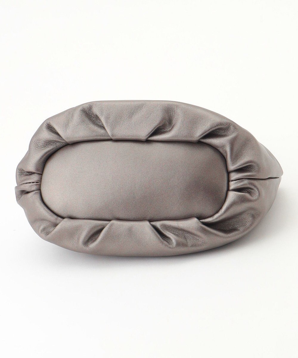 LA BAGAGERIE シープレザー ギャザーハンドル2wayラウンドトートバッグ 