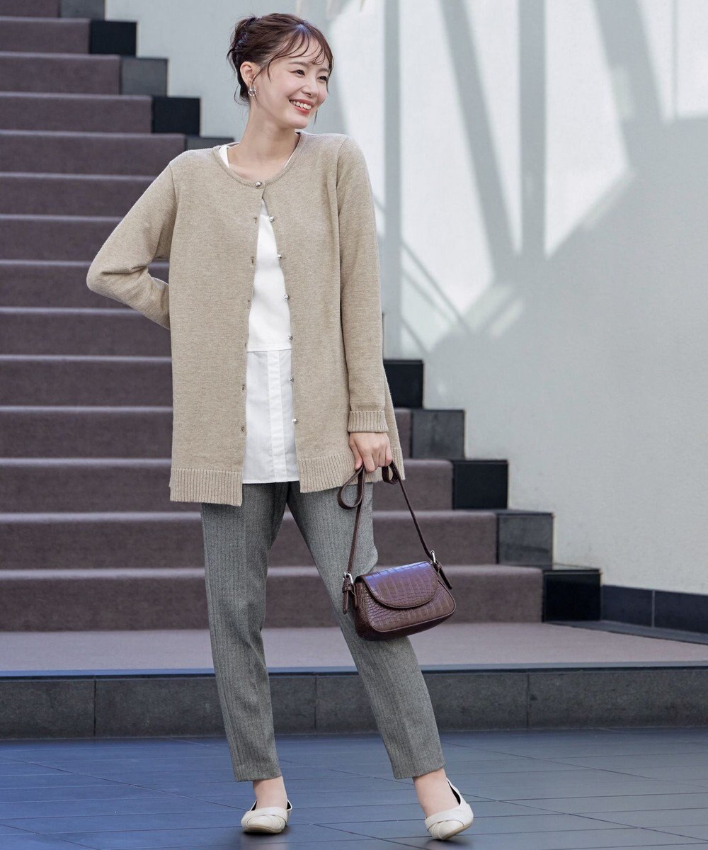 Tiaclasse 【安田美沙子さん着用・選べる裾】 レイヤードヘムカットソーTシャツ 