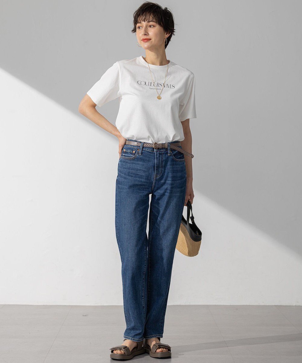 23区 L 【洗える】ボタニカル カラー Tシャツ 