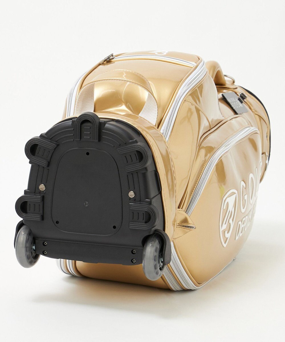 23区GOLF 【UNISEX】エレガントエナメルキャディバッグ　キャスター付きで移動もラクチン 