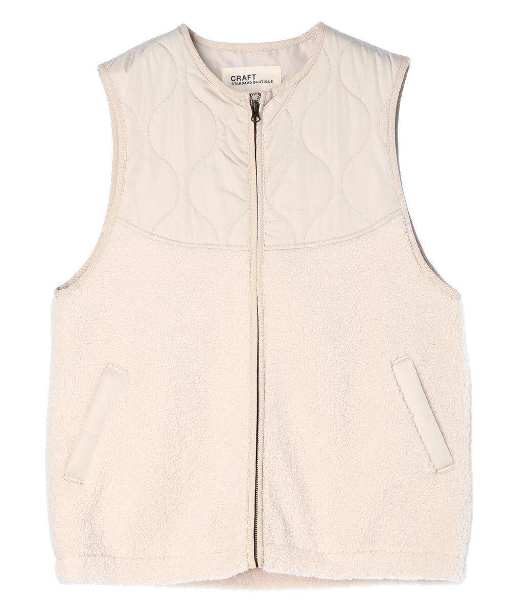 CRAFT STANDARD BOUTIQUE キルティングボア切替ベスト 