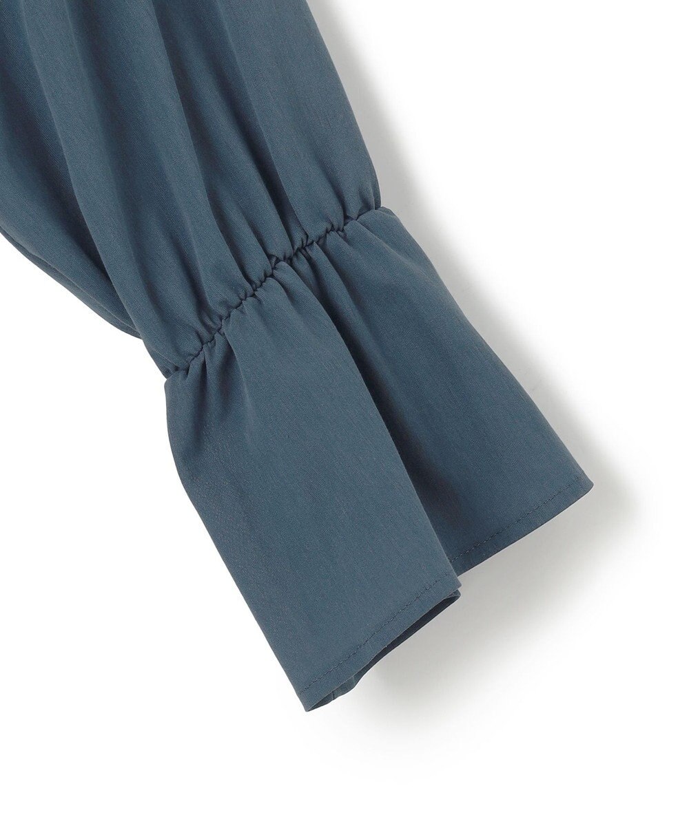 23区 L 【洗える】クリアトリコットジャージー ギャザーデザイン カットソー 