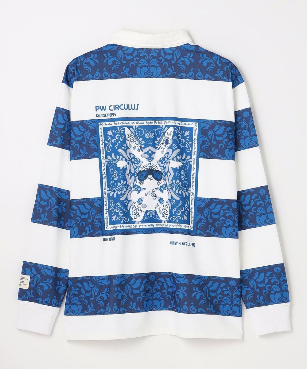 PW CIRCULUS 【吸水速乾 / UVカット / ストレッチ】【MEN】ラガーシャツ ゴルフ 