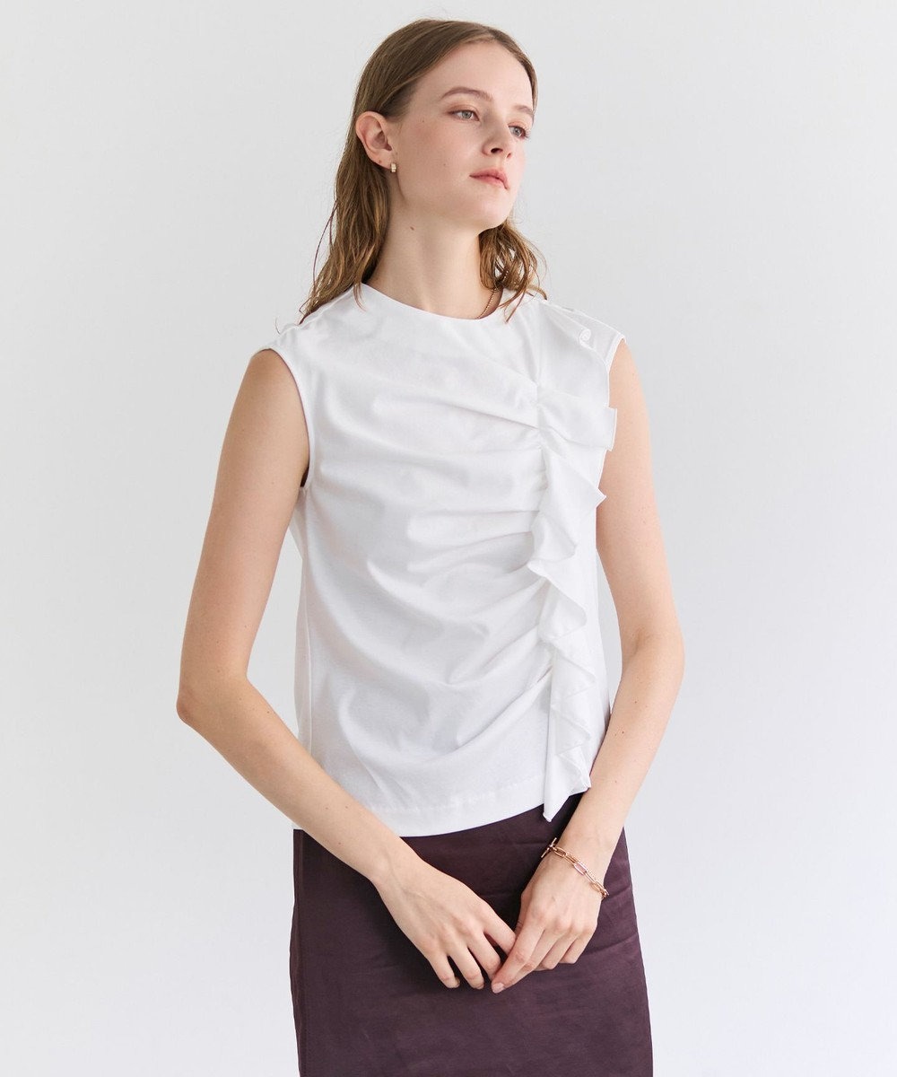 BEIGE， AFGHA / コットンドレープ スムーストップス 