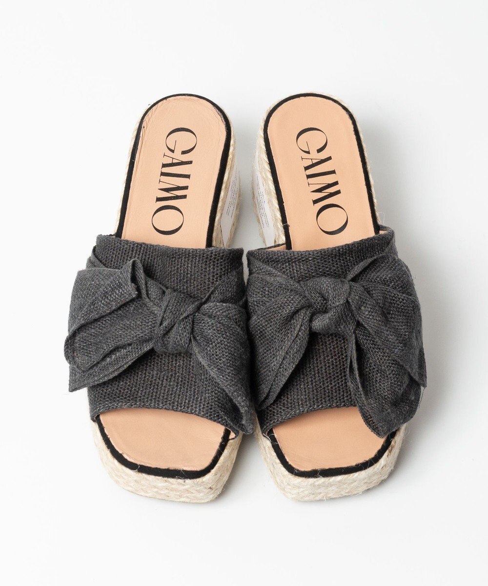 gaimo 【GAIMO/ガイモ】リネンリボン付きジュート厚底サンダル/CELIA-RS 