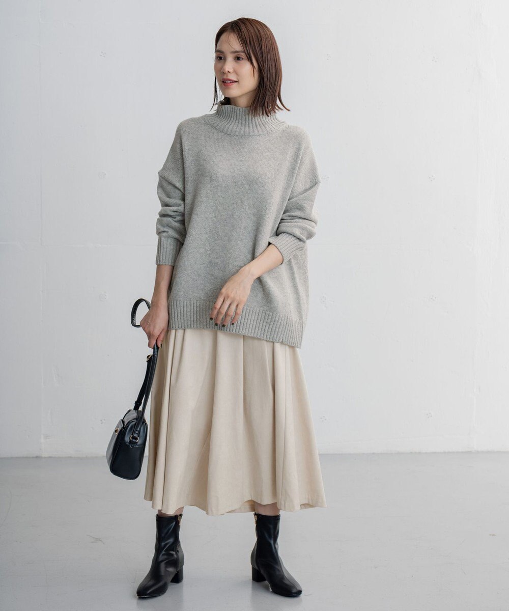 ANY ラムウールバックテイルニット 