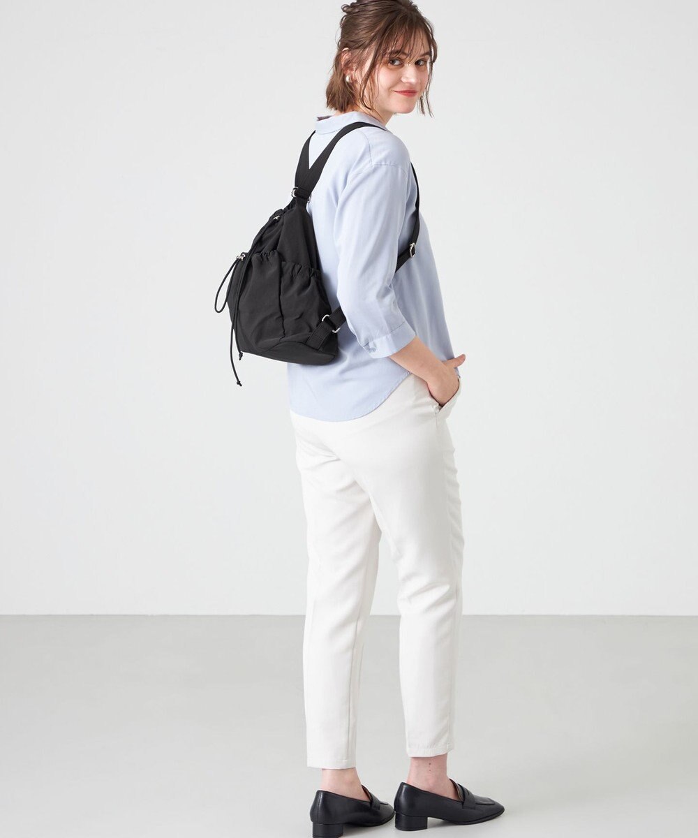 LA BAGAGERIE 【MONICA】クリンクルナイロン　ドロスト2WAYバッグ 