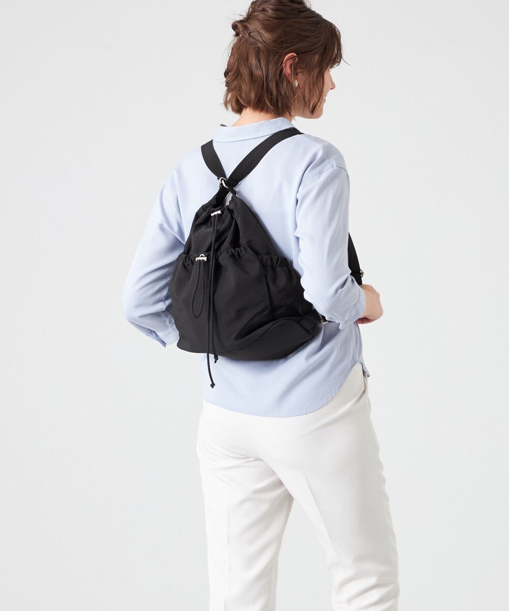 LA BAGAGERIE 【MONICA】クリンクルナイロン　ドロスト2WAYバッグ 