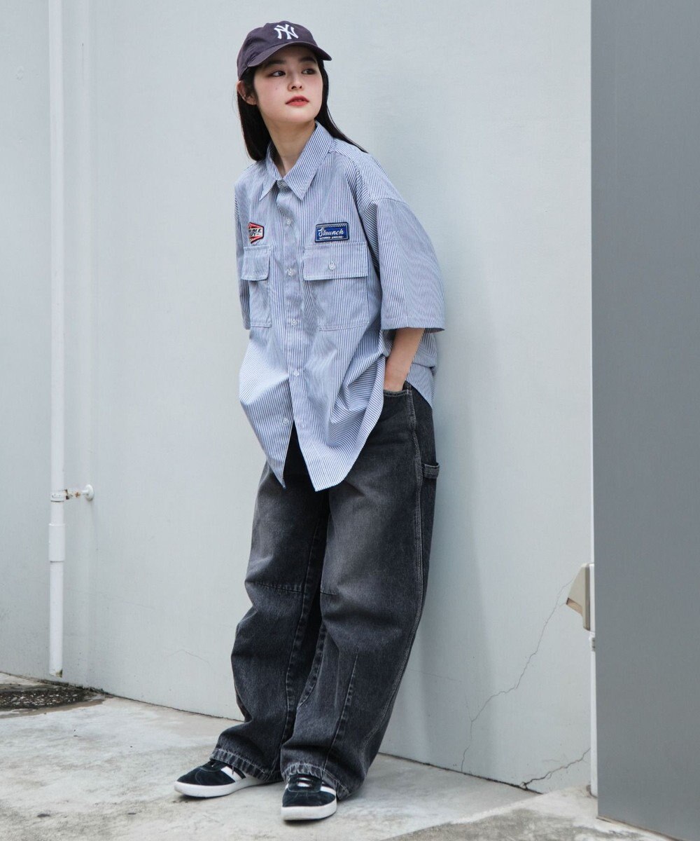 WEGO 【ユニセックス着用ITEM/MLサイズ展開】オックスフォードワッペンシャツ（SS） 