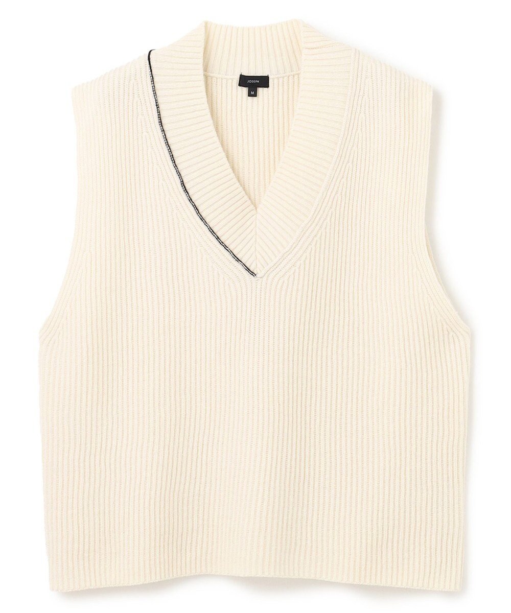 JOSEPH ポプリンシャツ×ニットベスト 