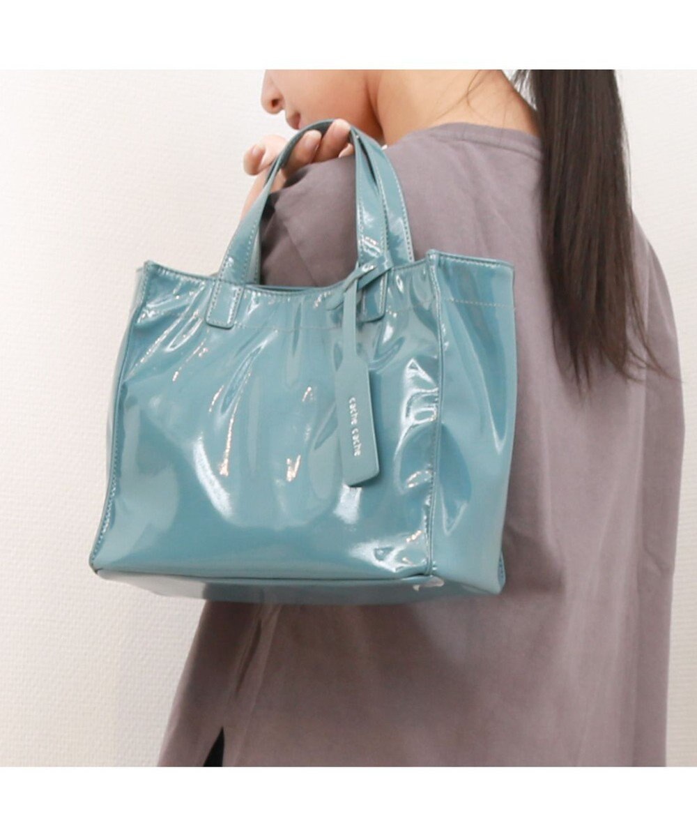 UNBILLION カシュカシュ cachecache / ソフトエナメルスクエア手提げトートS 