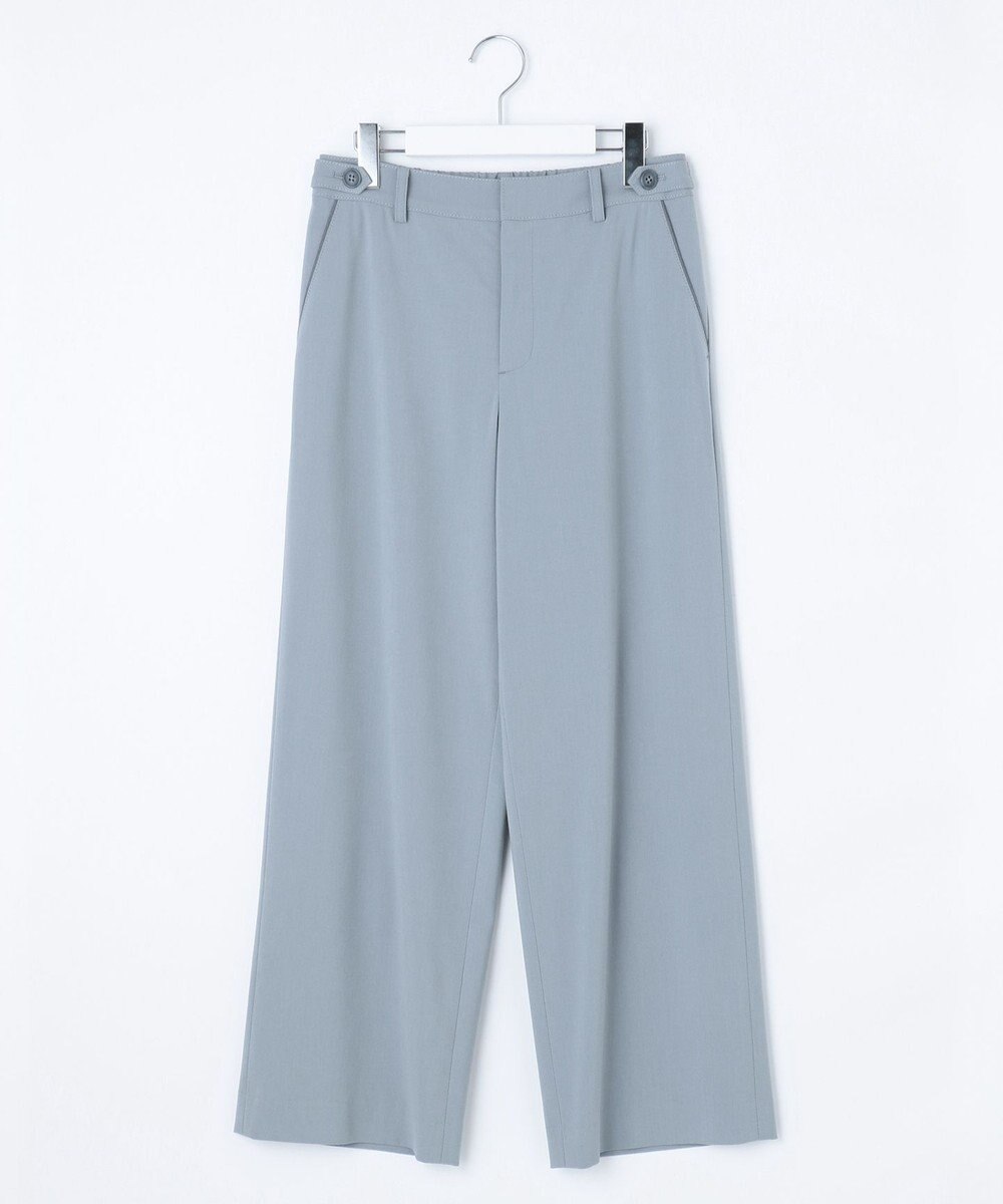 J.PRESS LADIES 【洗える】CARREMAN 2WAY ストレート ワイド パンツ 