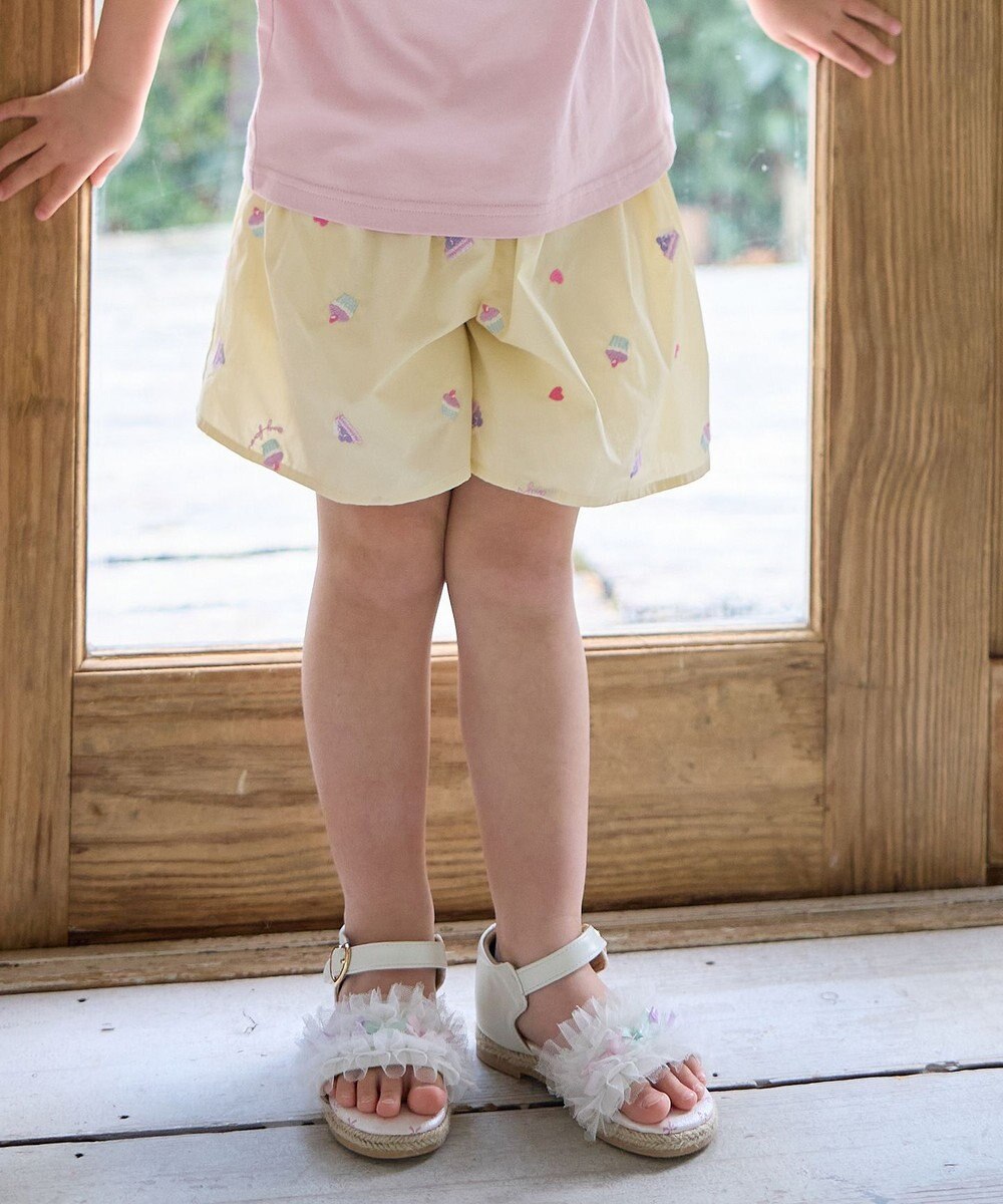 ANY KIDS 総柄刺繍 キュロット 