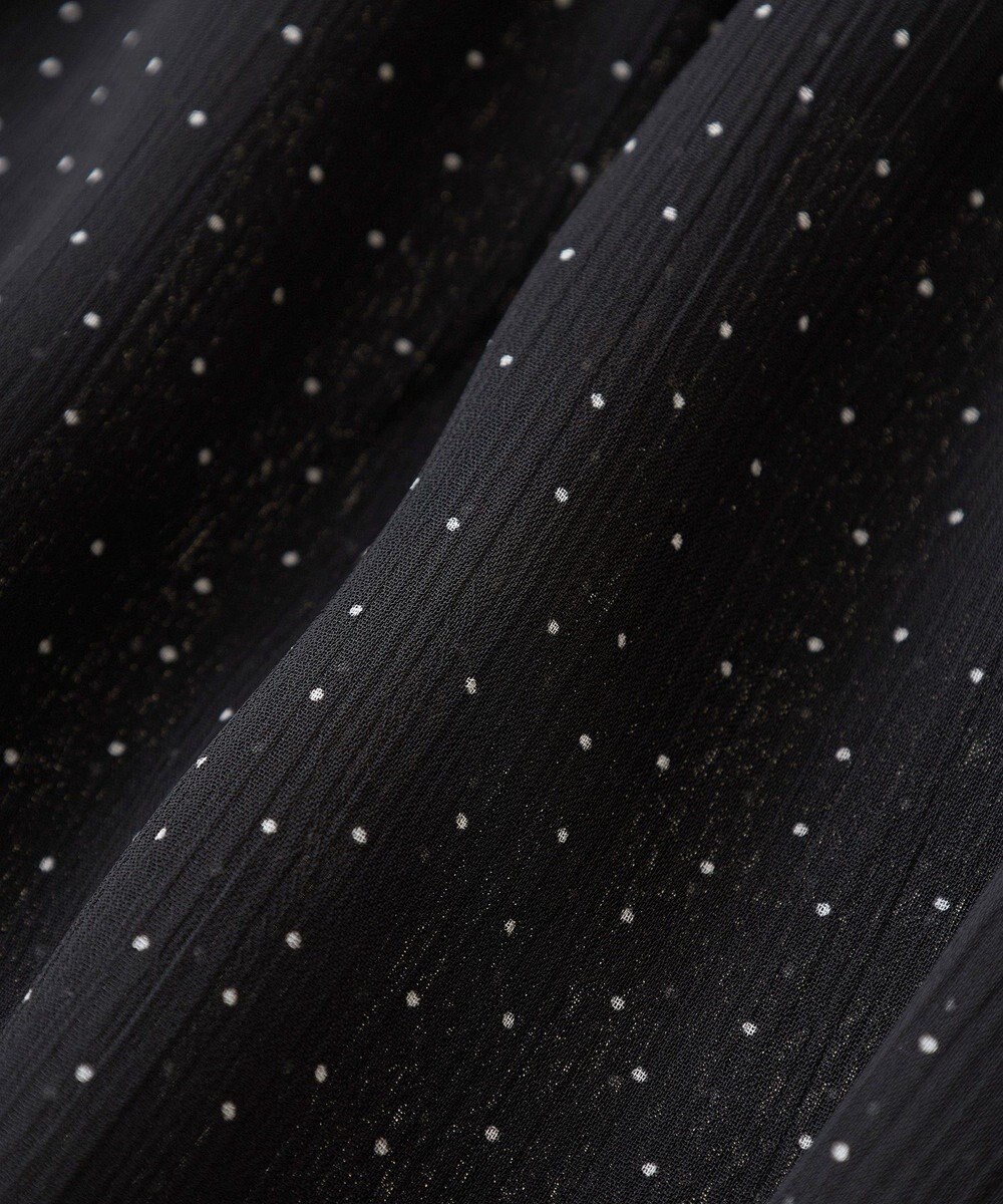 earth music&ecology レイヤードライクドット柄ブラウス 