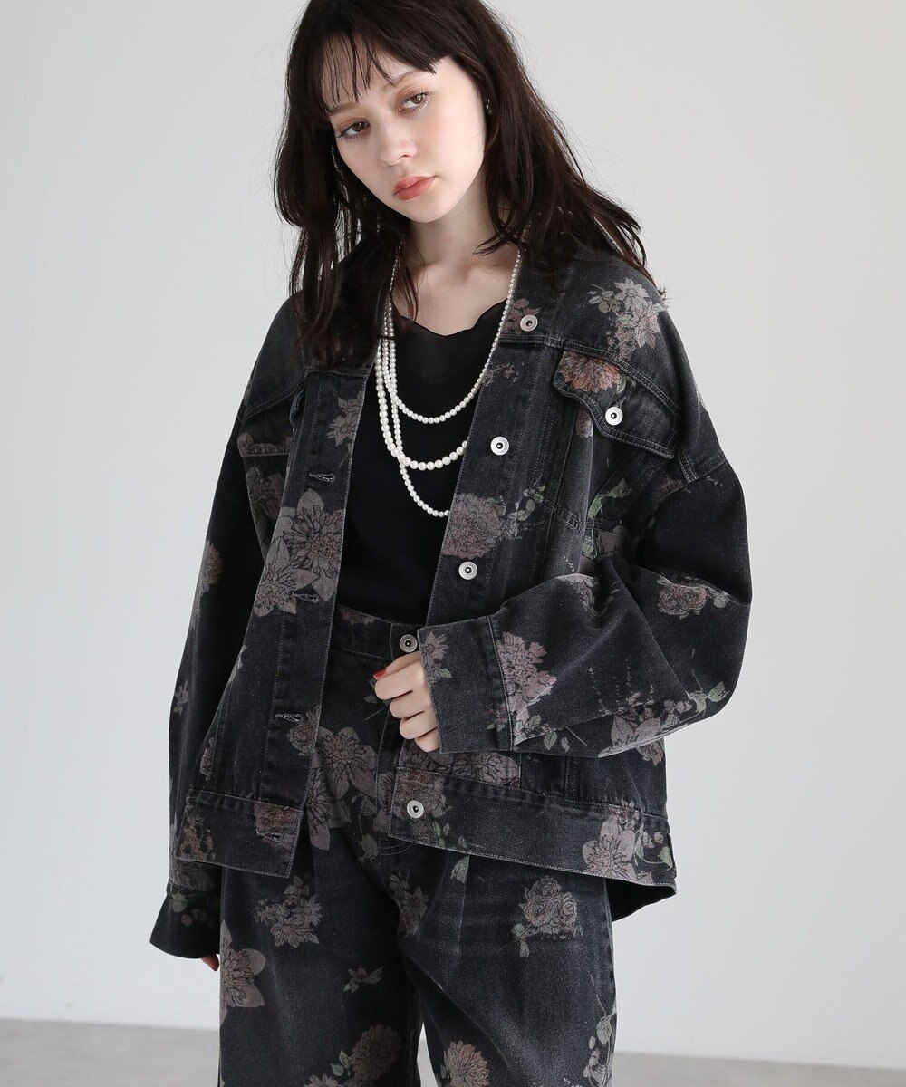 Green Parks ・SUGAR SPOON フラワーptオーバーGジャン 