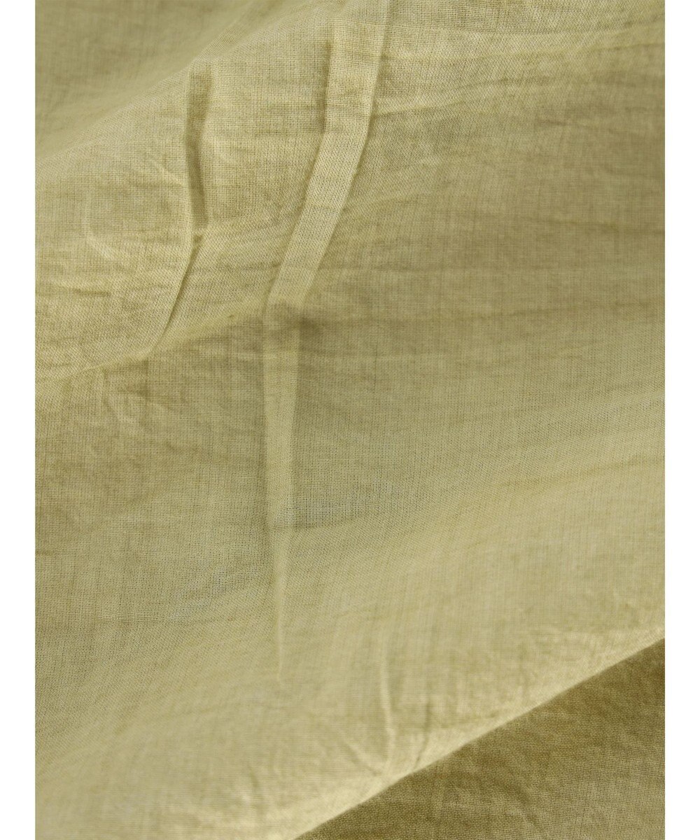 CRAFT STANDARD BOUTIQUE シアーボイルピグメント染めバンドカラーシャツ 