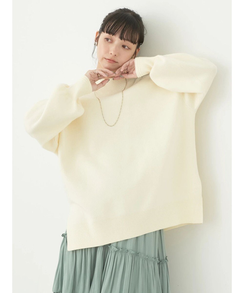 earth music&ecology やわらかタッチハイネックチュニック 