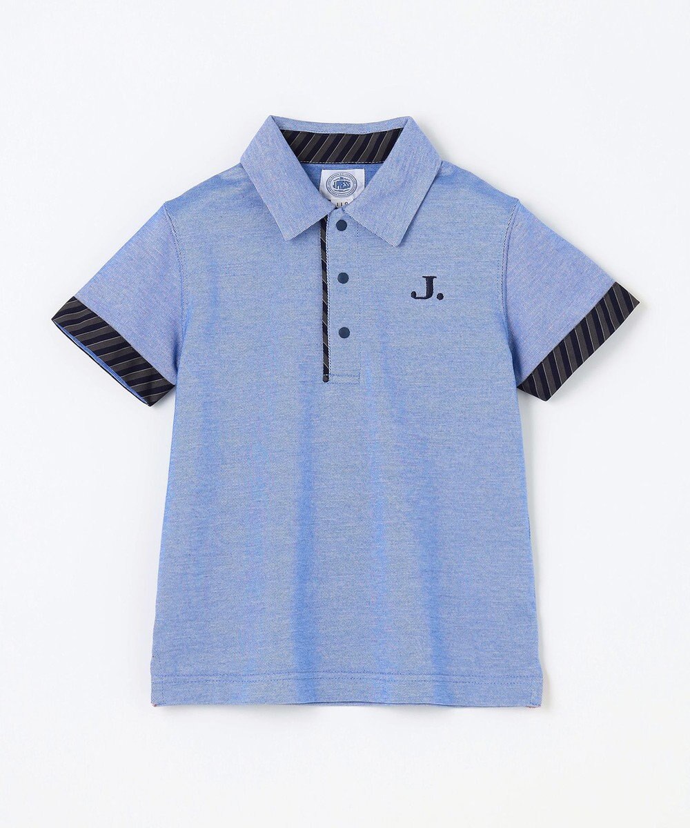 J.PRESS KIDS 【110-130cm】COOLMAX レジメン ポロシャツ 