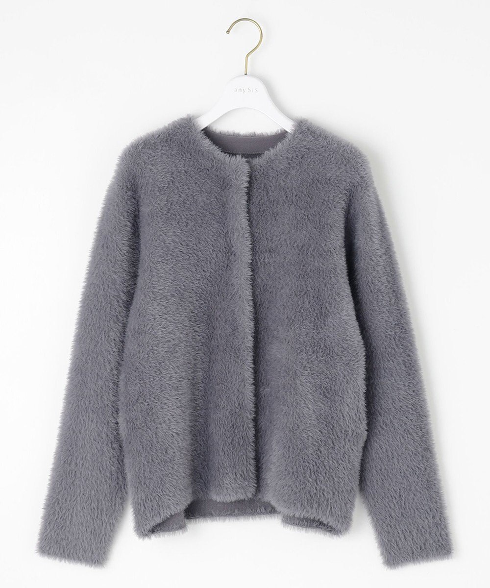 ANY SIS S フェザーニット ジャケット 