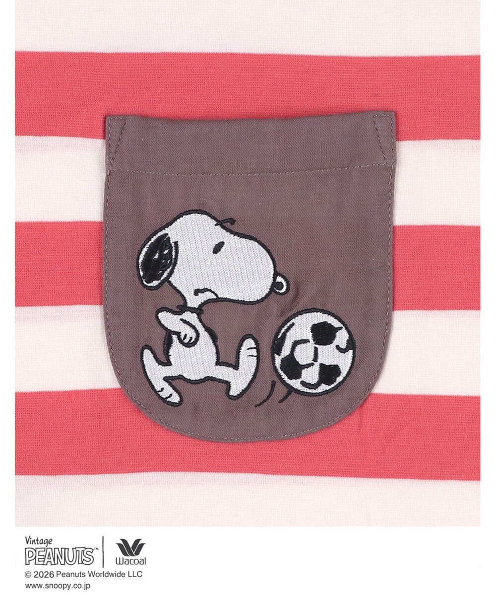 WACOAL PEANUTS パジャマ 4分袖 長ズボン 綿100%(本体) スヌーピー レディース FDT165 /ワコール 