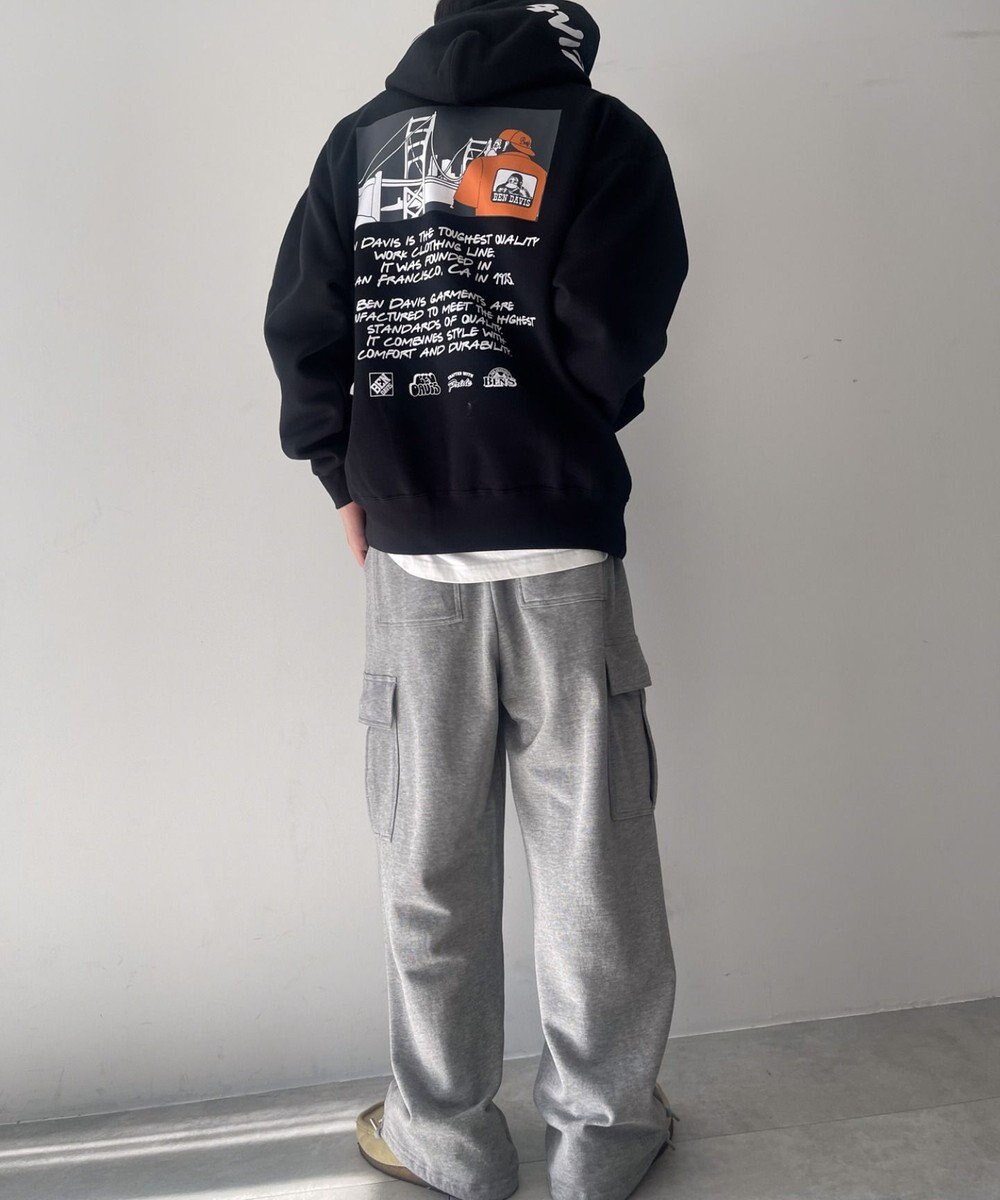 WEGO BENDAVISブリッジグラフィックプルパーカー 