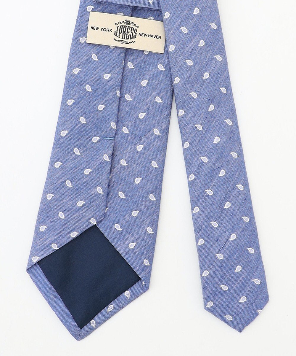 J.PRESS MEN 【SILK LINEN COLLECTION】ペイズリー柄 ネクタイ 