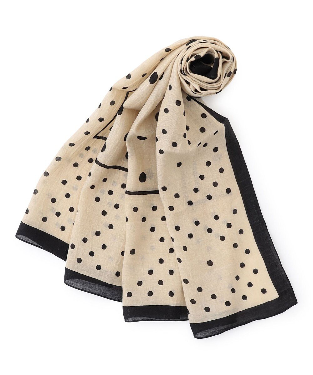 23区 manipuri ジオメドット コットンシルク ストール 