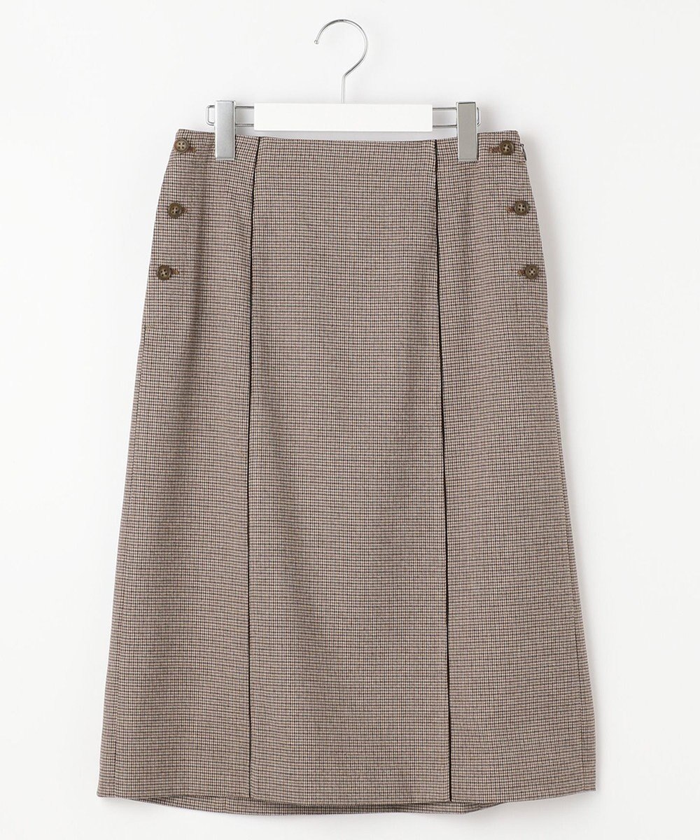 J.PRESS LADIES L 【洗える】Mixツイードチェック スカート 