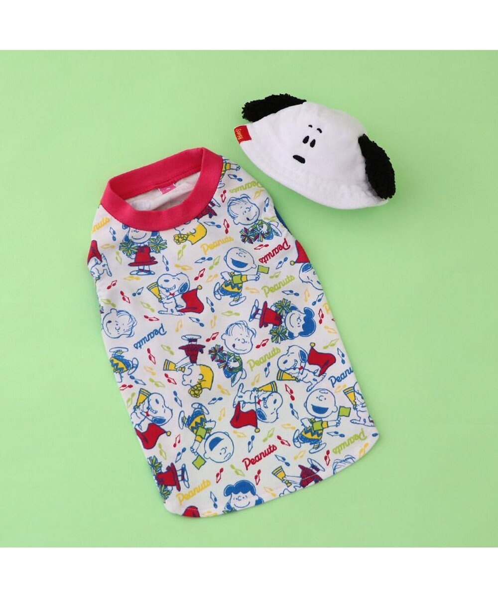 PET PARADISE スヌーピー バケットハット付き Tシャツ 小型犬 