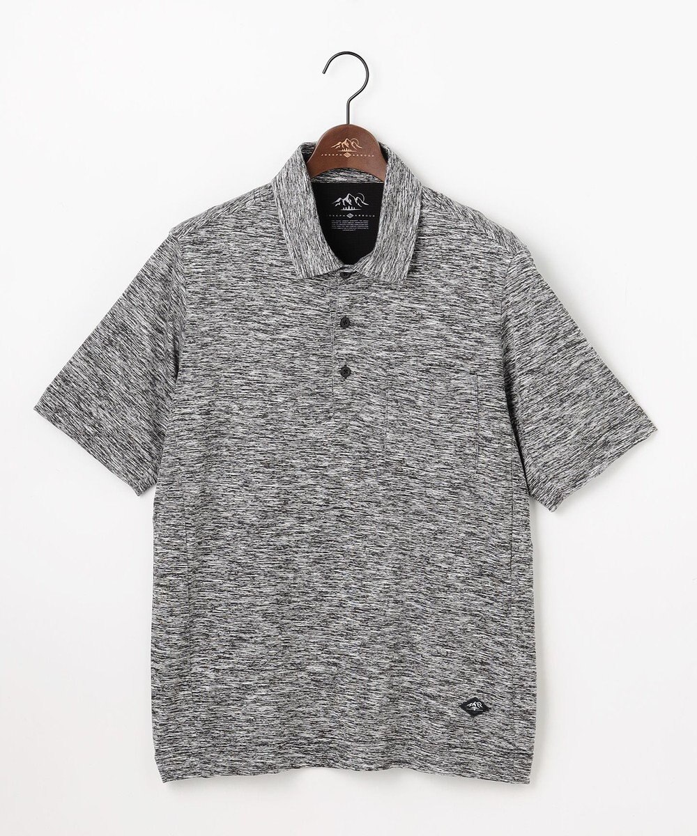 JOSEPH ABBOUD MOUNTAIN 【ゆったりシルエット】ランダムスラブリップ アウトドアポロシャツ 