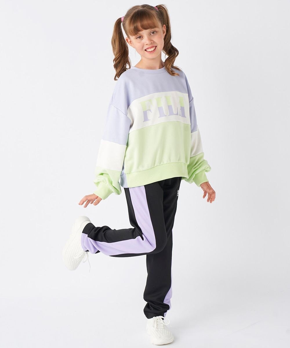 OP／FILA 【FILA】パステルカラークルーネックスウェット/キッズ 