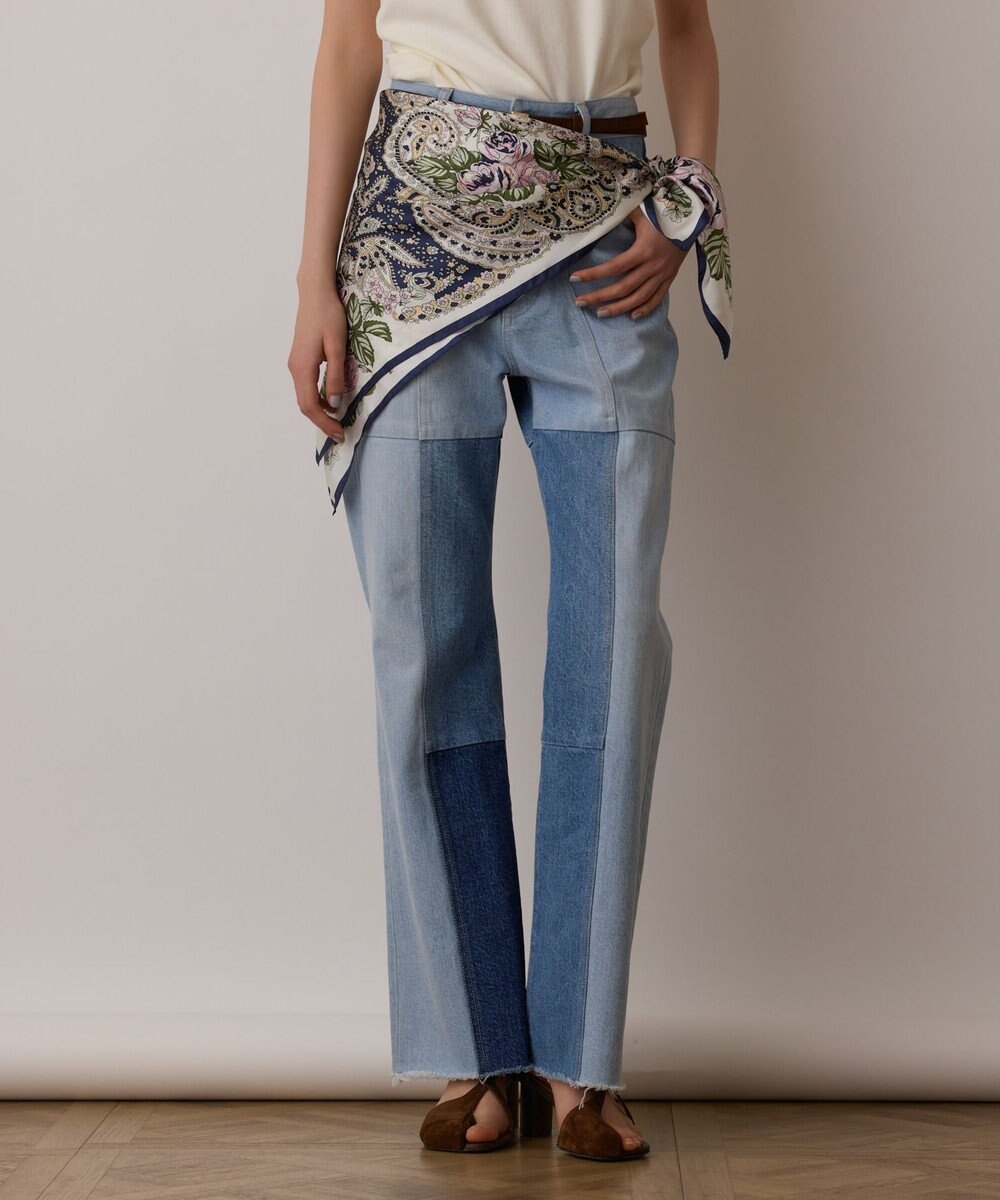 GRACE CONTINENTAL フラワーペイズリースカーフ 