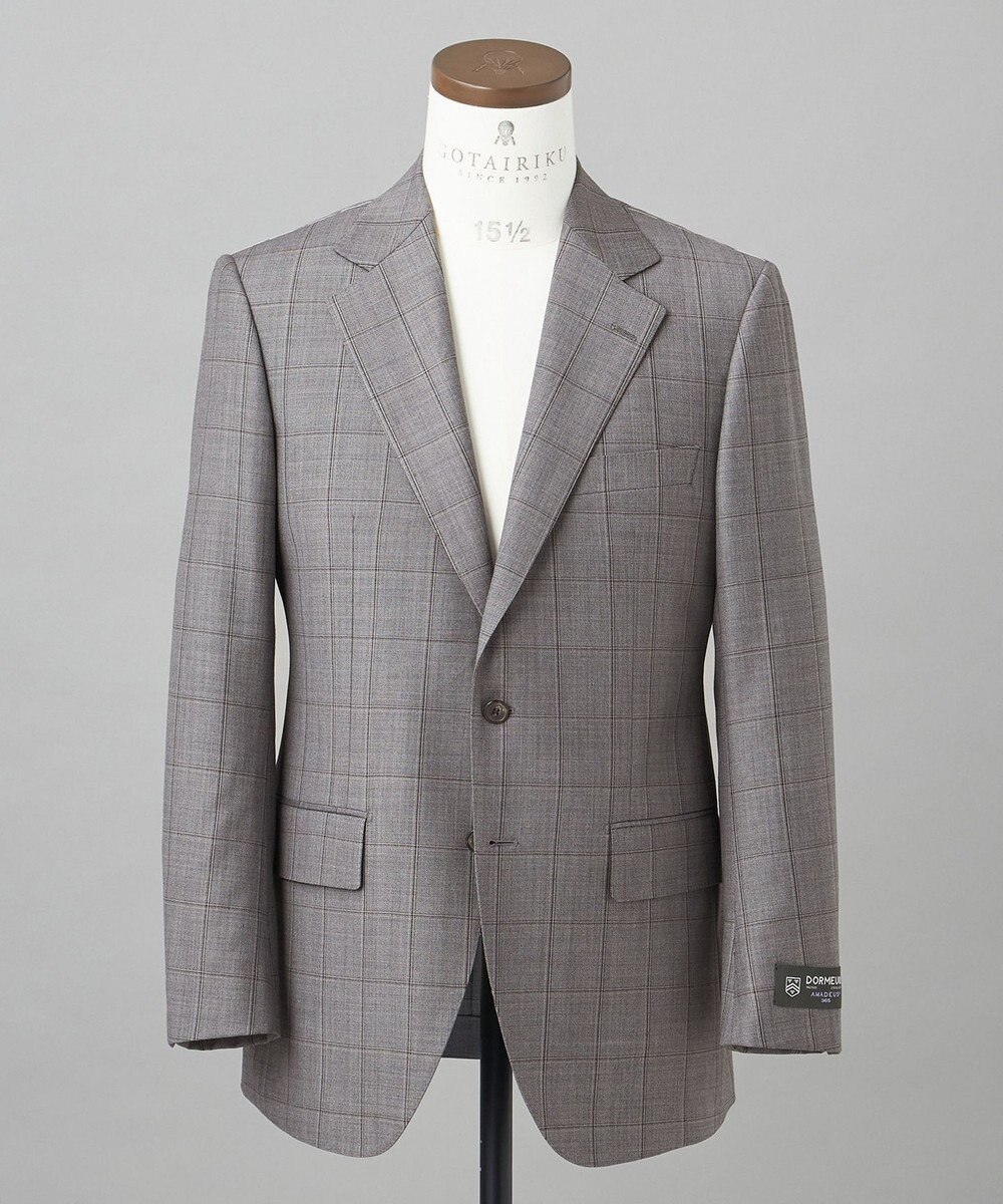 GOTAIRIKU 【DORMEUIL】AMADEUS365 3ピーススーツ （グレーチェック） 