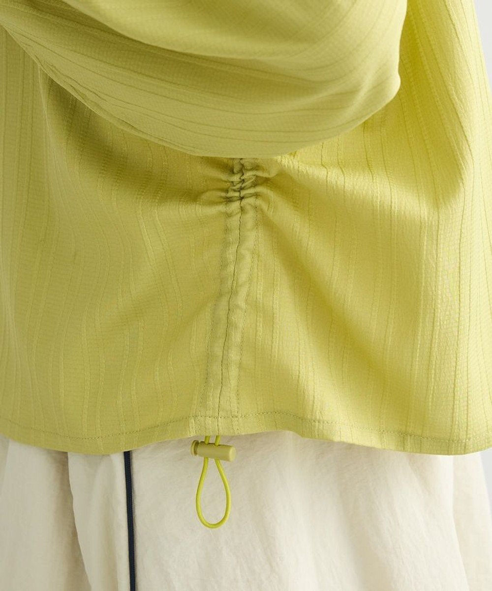 Green Parks サイドドロストショート丈シャツ（無地） 