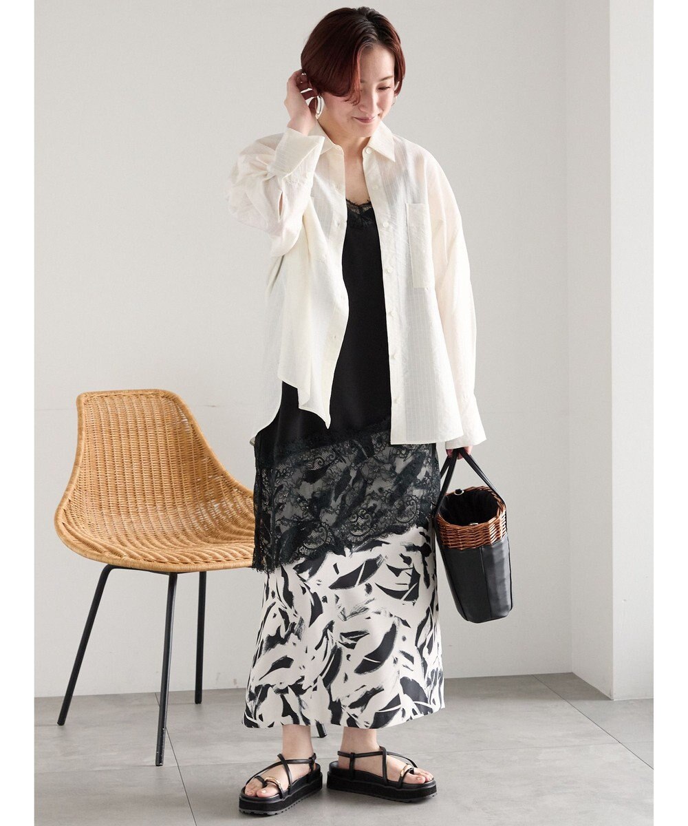 Te chichi シアーストライプシャツ 